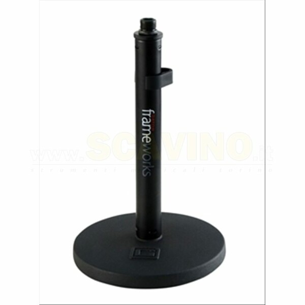 Gator GFW-MIC-0600 - stand da tavola a base rotonda da 6" per microfono