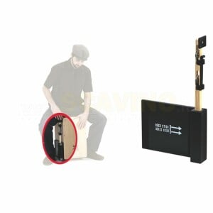 Schlagwerk HECK 75 - Heck Stick - jingle stick c/piastra di montaggio per cajon