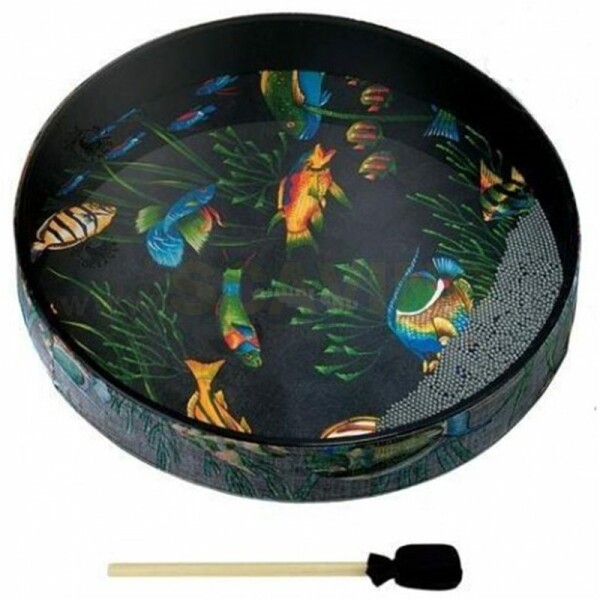 REMO OCEAN DRUM 16"2 1/2" Fish Graphic
