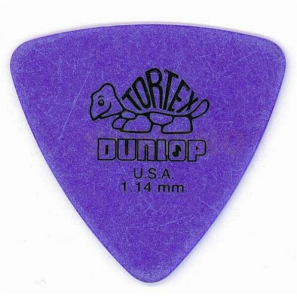 Dunlop 431R Tortex Triangle Purple 1.14 Confezione da 72 plettri Tortex Triangle Purple 1.14mm Per i musicisti Tortex che desiderano una presa migliore