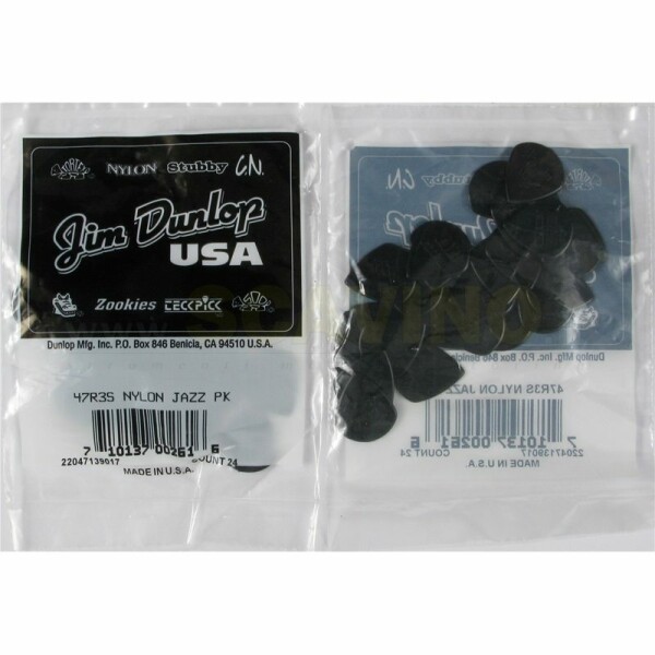 DUNLOP 47R3S NYLON JAZZ-24/BAG PLETTRI