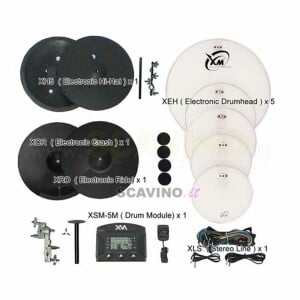 XMELECDRUM KIT XMA-5M MOD/PIA/PEL 12-13-14-16-22"