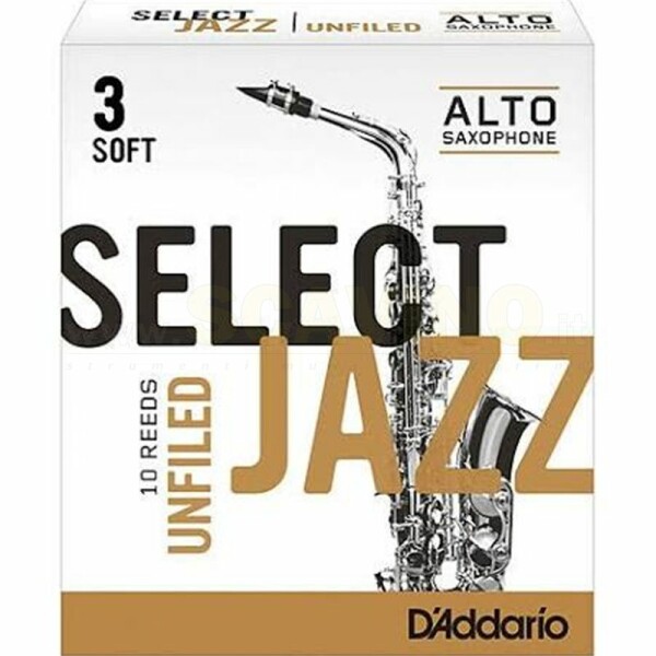 D'Addario Select Jazz Unfiled Ance per Sax Alto 3M