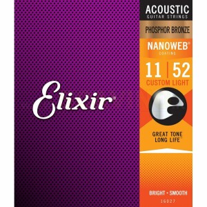 Elixir16027 Nanoweb Acoustic Phosphor 11/52 Custom Light