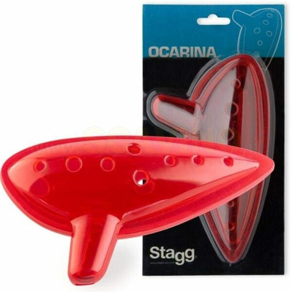 Stagg OCA PL RD Ocarina in Plastica Rosso