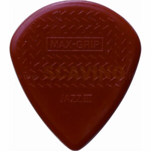 Dunlop 471R3N Max-Grip Jazz III Red Nylon