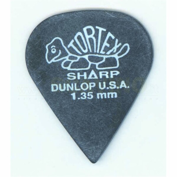 Dunlop 412P Tortex Sharp Black 1.35 conf. da 6 plettri