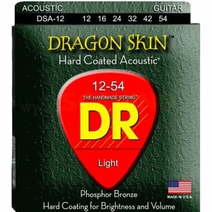 DSA-12 DRAGON SKIN Corde chitarra acustica Coated 12-54