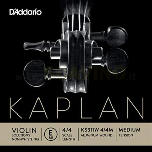 D'addario Kaplan KS311W Mi violino No-Wishtlin Non Fischia