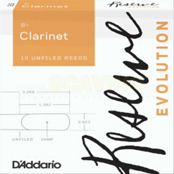D'Addario Reserve Evolution Ance per Clarinetto in Sib 3.5