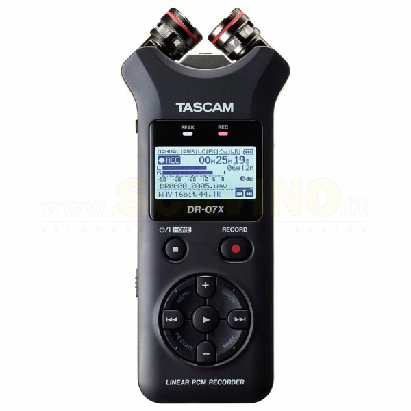 Tascam DR07x  Registratore Digitale con Microfono Stereo