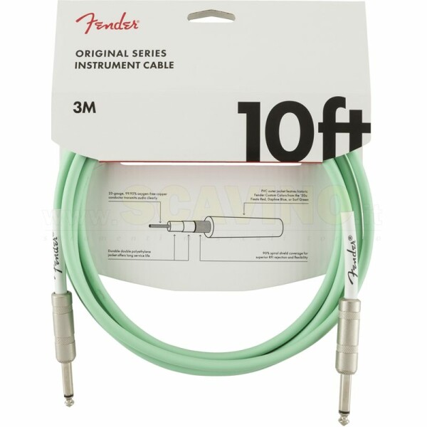 Fender Original Series Cavo Jack - Jack Seafoam Green