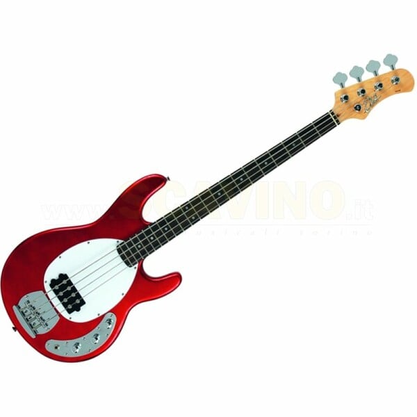 Eko MM300 Basso Elettrico Rosso Metallic tipo Music Man