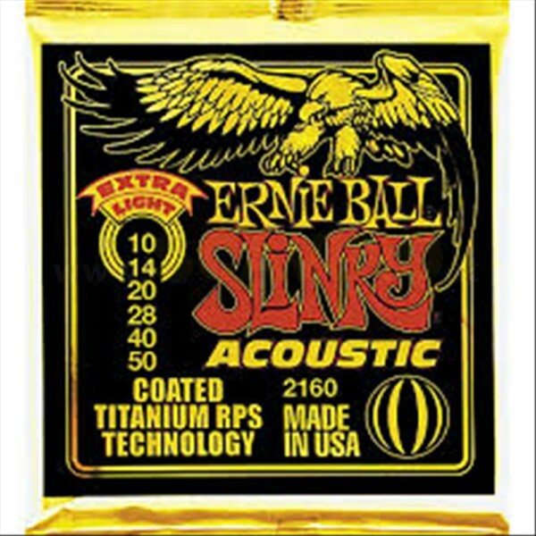 Ernie Ball 2560 Everlast Coated 80/20 Bronze Extra Light 10-50