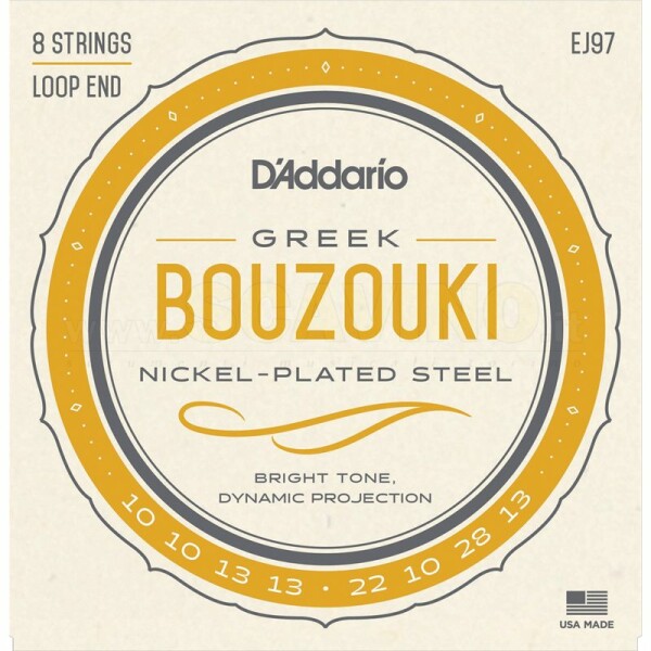 D'addario EJ97 Corde per Bouzouki 8 corde