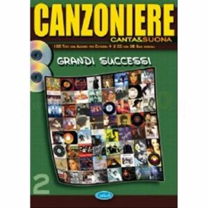 Carisch canzoniere canta & suona 2. 100 testi con accordi per chitarra + 2 CD con 36 basi musicali