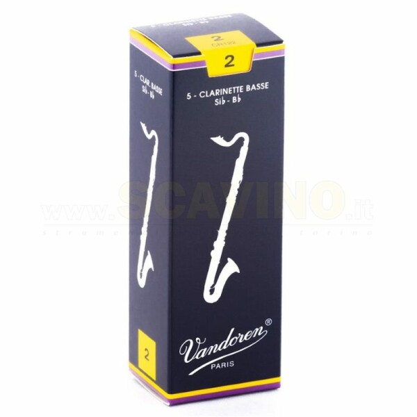 Vandoren Traditional Ance per Clarinetto Basso 2.5