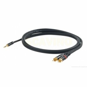 Proel CHLP215LU3 Cavo Mini Jack-Doppio RCA