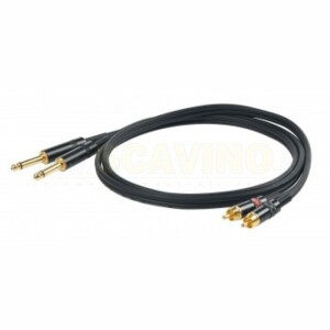 Proel CHLP310LU5 Cavo Doppio Jack - Doppio RCA