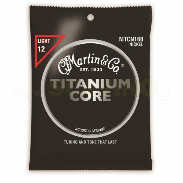 Martin & Co. MTCN160 Corde Titanium/Nickel 12-55 Light per Acustica