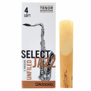 D'Addario Select Jazz Unfiled Ance per Sax Tenore 4S