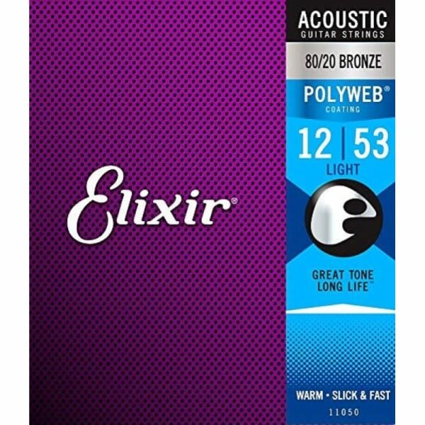 ELIXIR POLIWEB 11050 ACOUSTIC 80/20 BRONZE POLYWEB