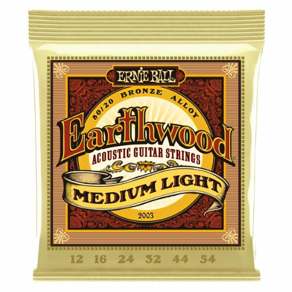 Ernie Ball 2003 Earthwood Medium Light 12-54  Muta per Chitarra Acustica