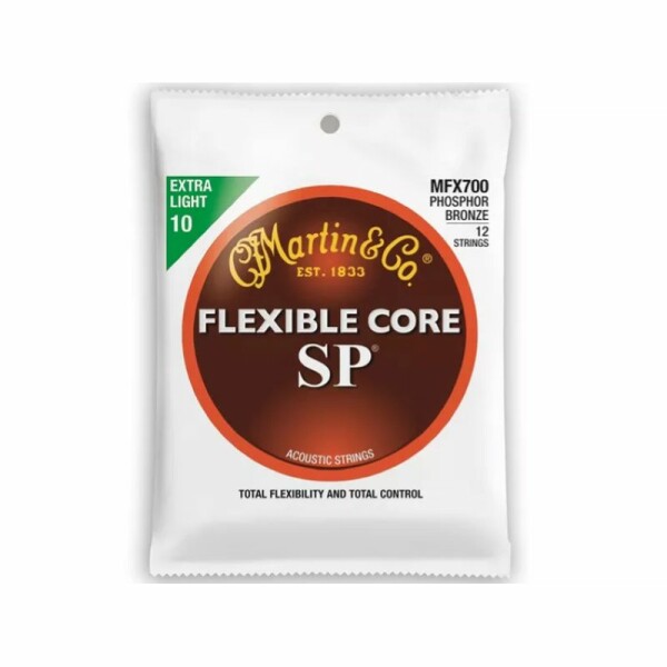 Martin & Co. MFX700 SP Flexible Core Extra Light 12-Strings Phosphor Bronze 10-54