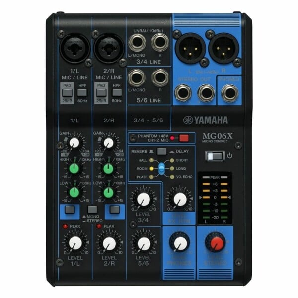 Yamaha MG06X Mixer con Effetti 6 canali