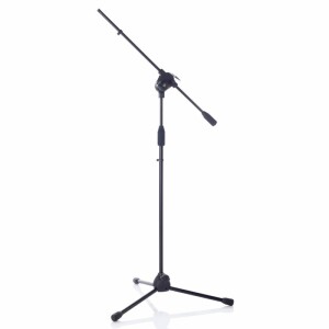 Bespeco MSF01C Asta mic professionale nera bottone cromato