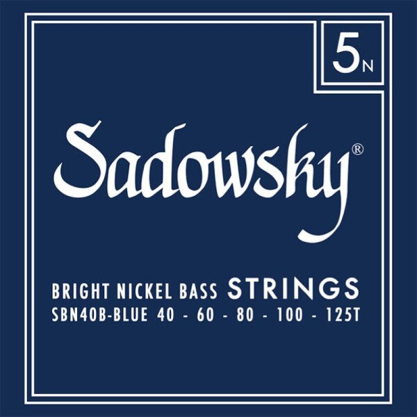 Sadowsky SBN40B Corde  basso elettrico 40-125 Blue Label Nickel