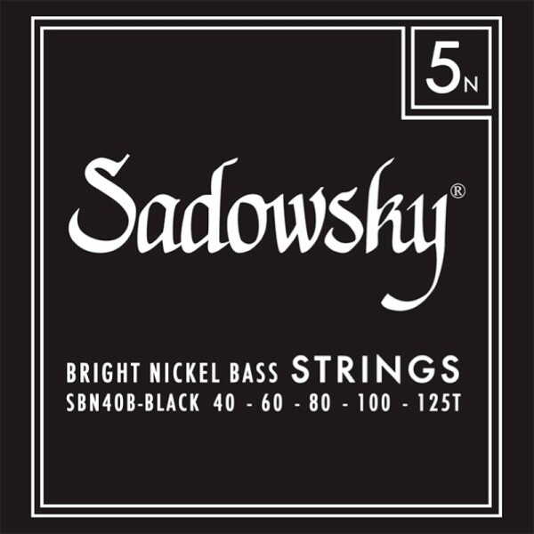 Sadowsky SBN40B-1 Corde  basso elettrico 40-125 Black Label Nickel