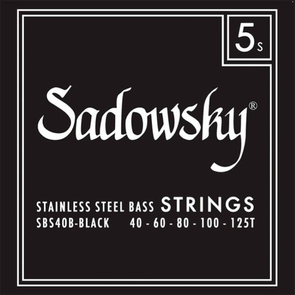 Sadowsky SBS40B-1 Corde  basso elettrico 40-125 Black Label Steel