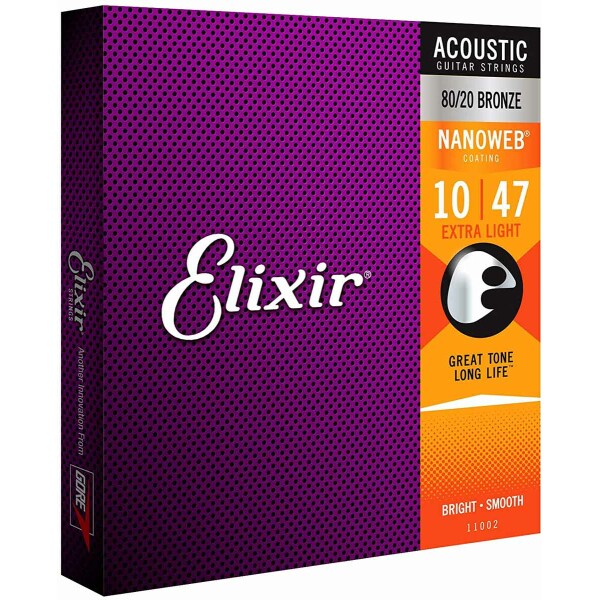 ELIXIR 11002 NANOWEB ACOUSTIC BRONZE 10/47