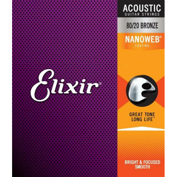 ELIXIR 11027 NANOWEB ACOUSTIC BRONZE 11/52