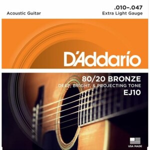 D'ADDARIO EJ10 CORDE PER CHITARRA ACUSTICA