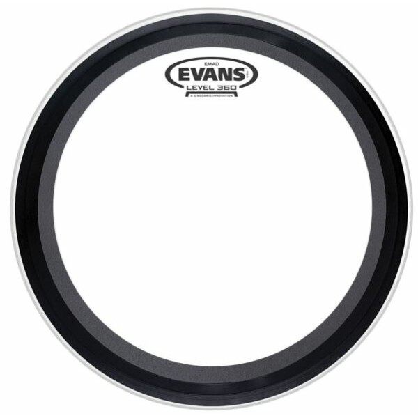 EVANS PELLE CASSA EMAD BD24 BATTER 24" CLEAR
