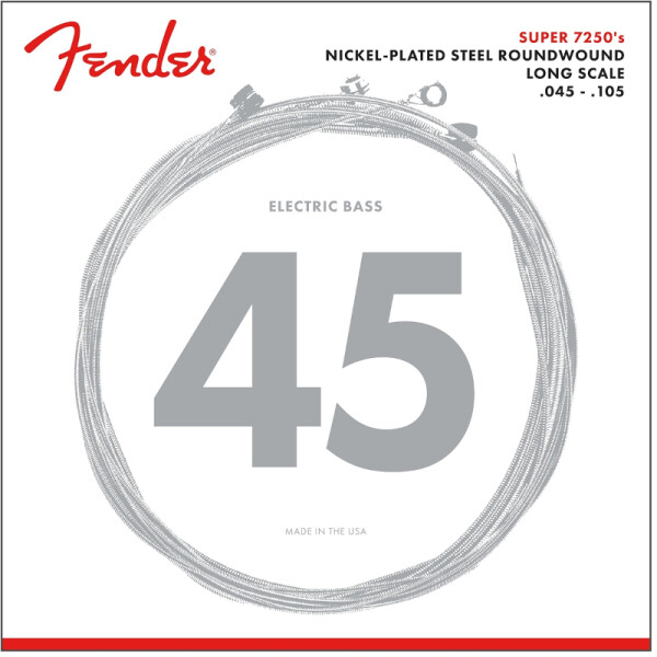 FENDER SUPER 7250 NICKEL PLATED 045/105 BASS STRINGS