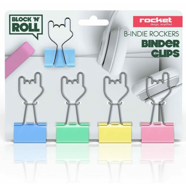 ROCKET B-INDIE ROCKERS FERMAFOGLI COLORATI SET 4PZ
