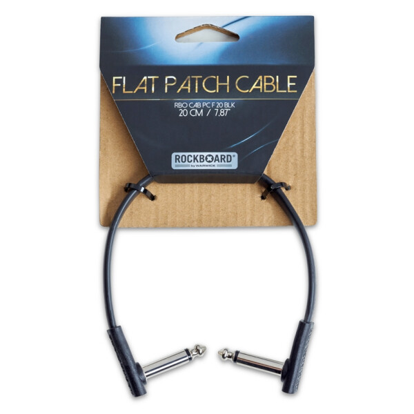 ROCKBOARD CAVO FLAT PATCH NERO 20CM