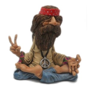 SMI W0305 CARICATURA HIPPY YOGA PEACE