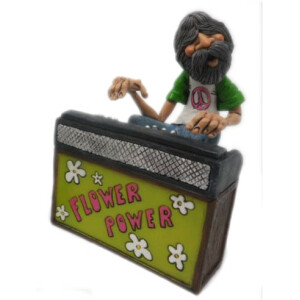 SMI W0315 CARICATURA HIPPY PIANO PLAYER