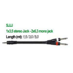 SOUNDSATION CAVO 2 JACK MONO/1 MINIJACK STEREO SJJJ