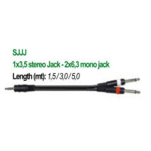 SOUNDSATION CAVO 2 JACK MONO/1 MINIJACK STEREO SJJJ