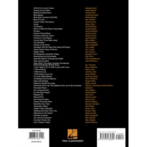 AAVV FIRST 50 COUNTRY SONGS YOU SHOULD PLAY ON PIANO