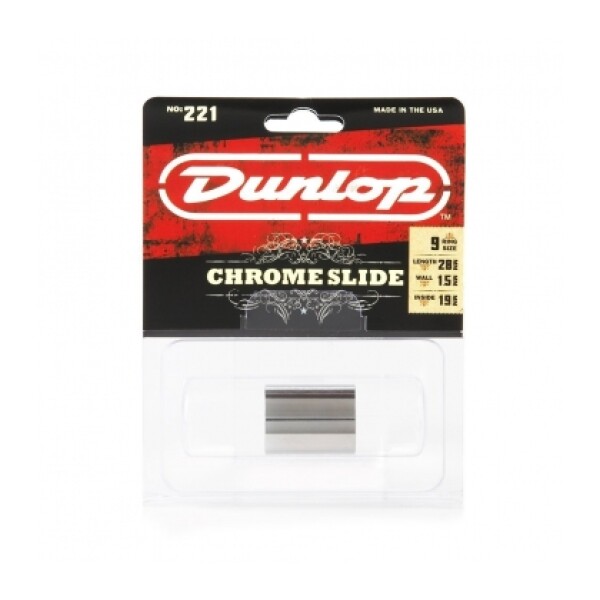 JIM DUNLOP 221 SI SLIDE CHROME KN MEDIUM