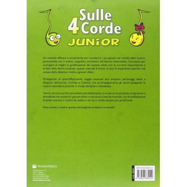 LEROSE SULLE 4 CORDE JUNIOR A COLORI - METODO VIOLINO