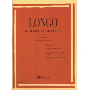 LONGO 40 STUDIETTI MELODICI PER PICCOLE MANI SENZA OTTAVE