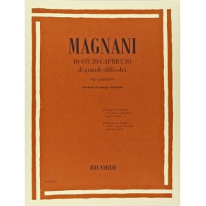MAGNANI 10 STUDI CAPRICCIO DI GRANDE DIFFICOLTA' - CLARINETTO