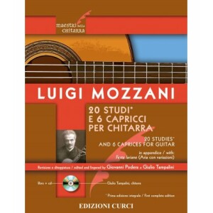 MOZZANI 20 STUDI E 6 CAPRICCI PER CHITARRA + CD AUDIO